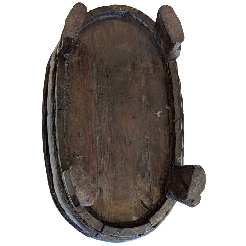 Traditionele houten deegkom uit China