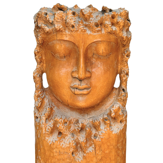 Monumentale Kwan Yin sculptuur van 159 cm voor luxe interieur