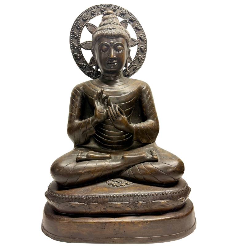 Dharmachakra Buddhist symbool: betekenis en geschiedenis van het dharmawiel