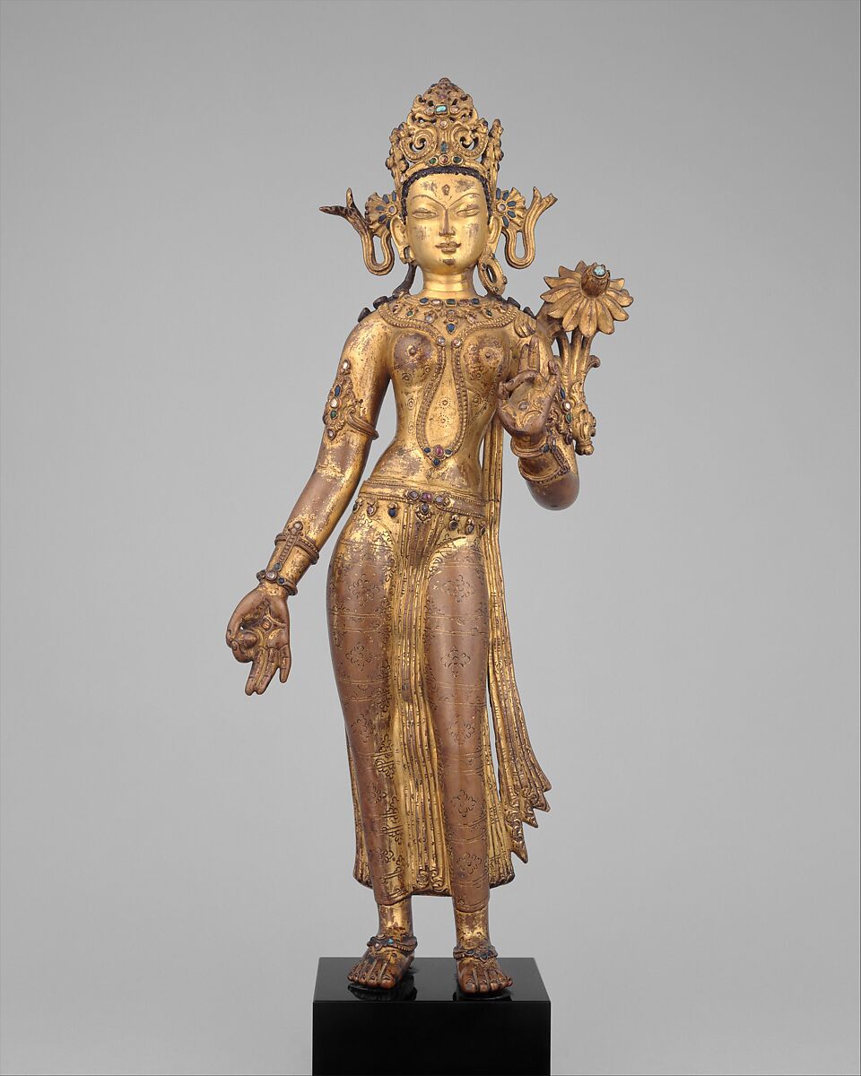 Museale referentie: Tara uit Nepal, veertiende eeuw, The Metropolitan Museum of Art, object 66.179