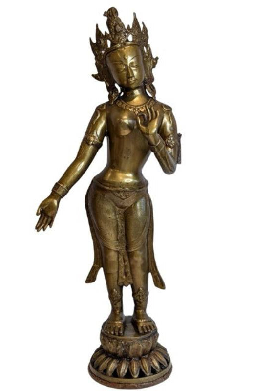 Stehende Tara aus Bronze