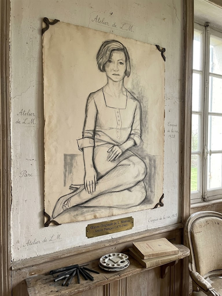 Maurice Stoppani – Jeune fille sage – Originele Tekening 1967 – 65x50 cm