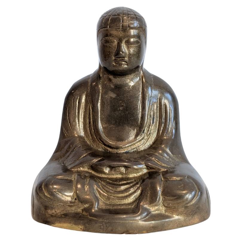 Japanse bronzen meditatie-Boeddha (Dhyana Mudra) – lot 136