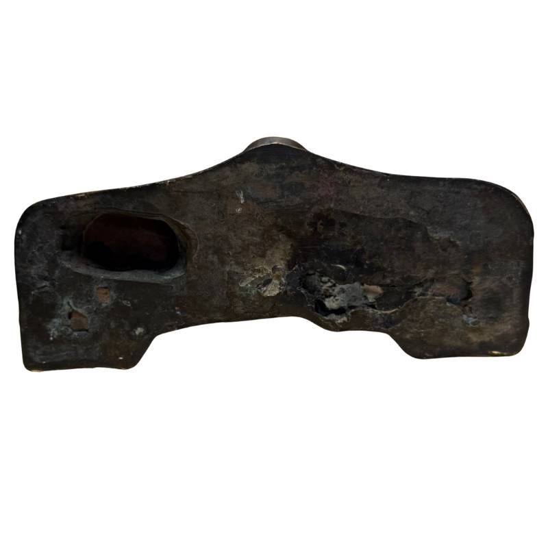 Antiek Bronzen Mucalinda Boeddha Tempelreliëf – India/Nepal Himalaya Stijl – ca. 1880–1920 – Symbool voor Bescherming en Spirituele Beschutting