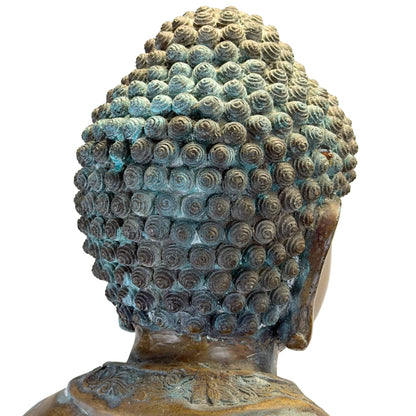 Staande Chinese bronzen Medicijnboeddha van 98 cm – opname 6