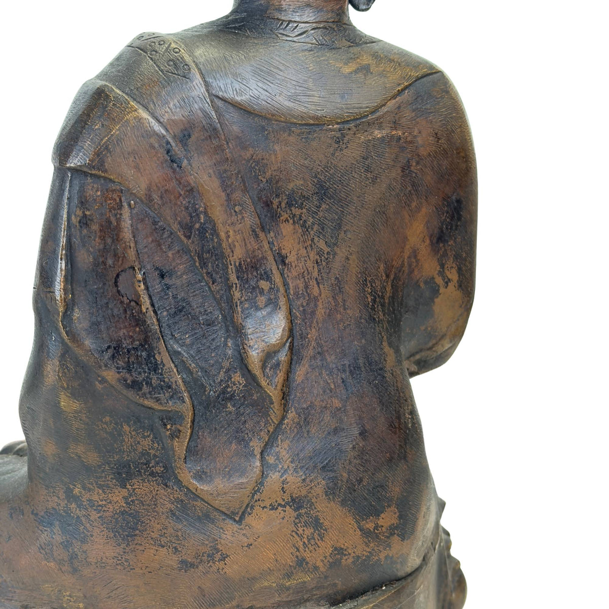 Monumentale 18e-eeuwse Shakyamuni Boeddha uit Ladakh in vuurverguld brons – opname 13