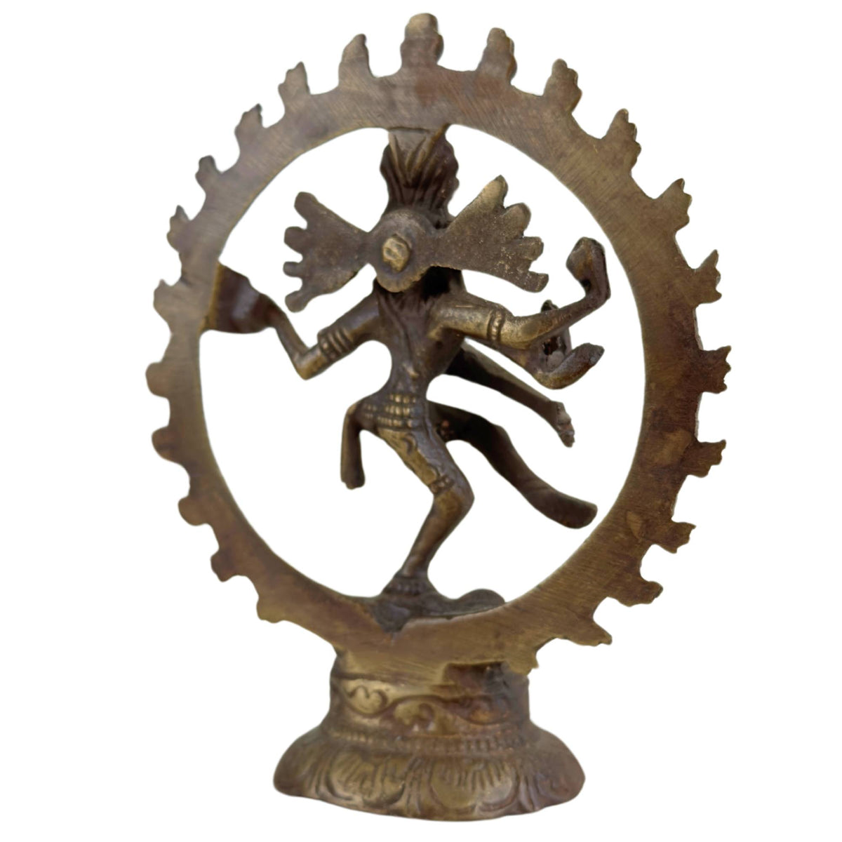 Set van drie bronzen Shiva Nataraja beelden uit India – opname 12