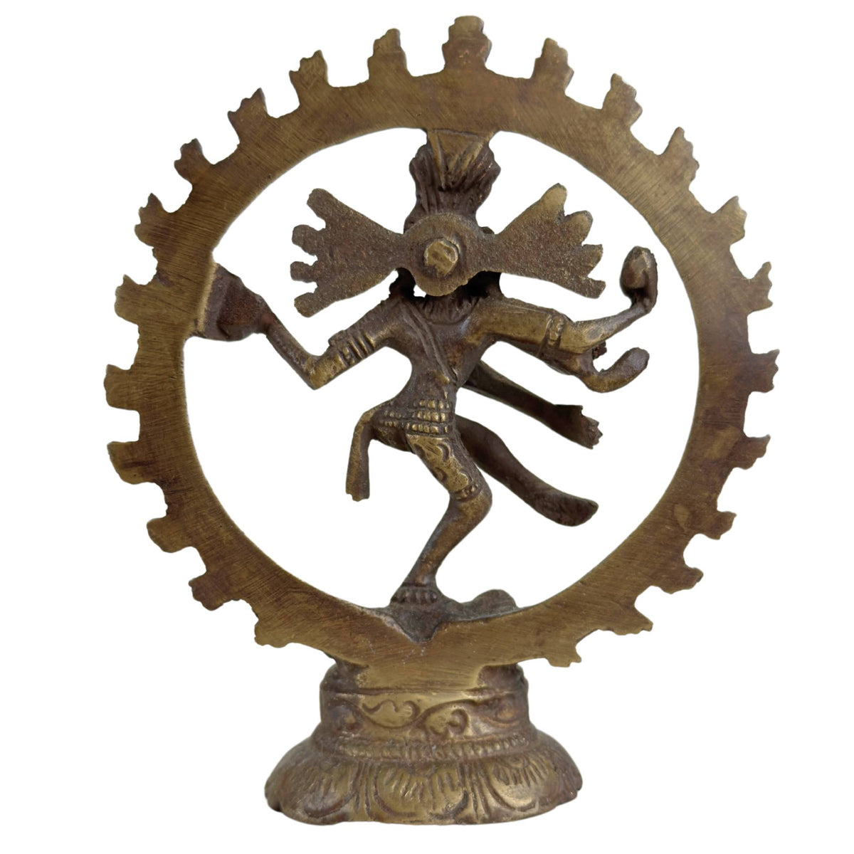 Set van drie bronzen Shiva Nataraja beelden uit India – opname 13