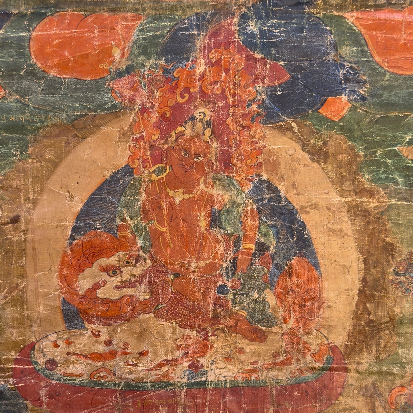 Monumentale Tibetaanse Sakya Lineage Thangka met Hevajra – Vroege Ngor-traditie, tweede helft 15e eeuw
