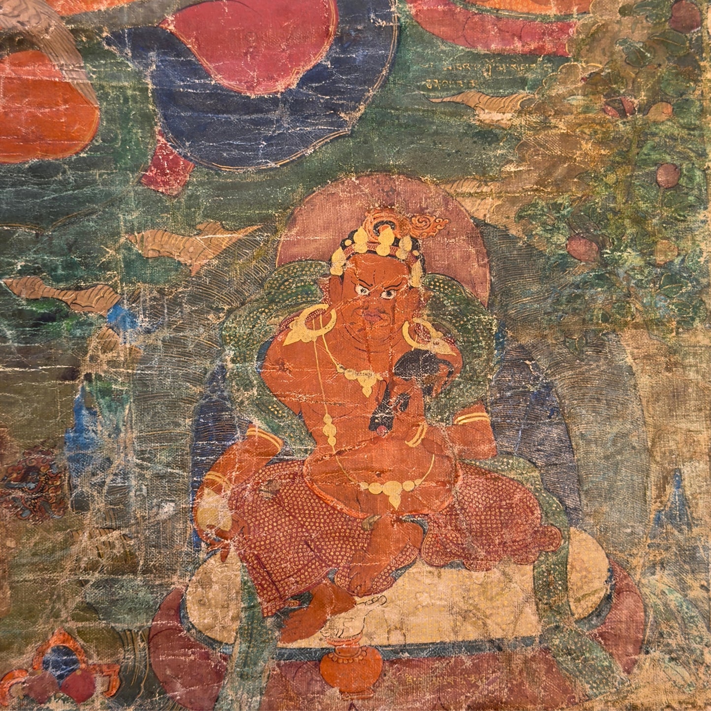 Monumentale Tibetaanse Sakya Lineage Thangka met Hevajra – Vroege Ngor-traditie, tweede helft 15e eeuw