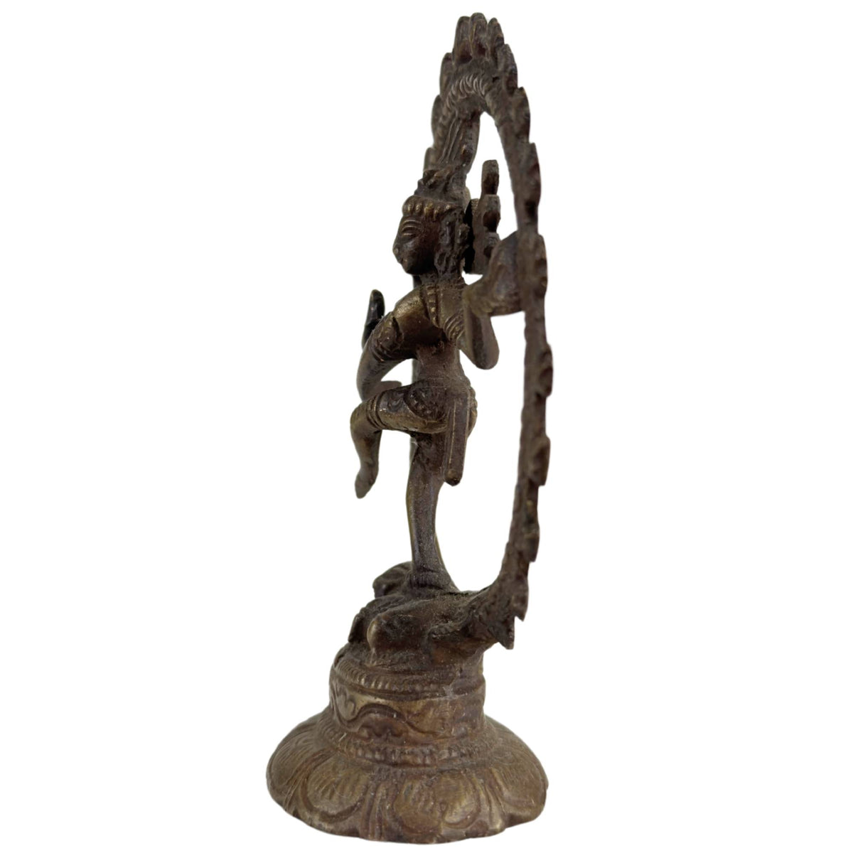 Set van drie bronzen Shiva Nataraja beelden uit India – opname 15