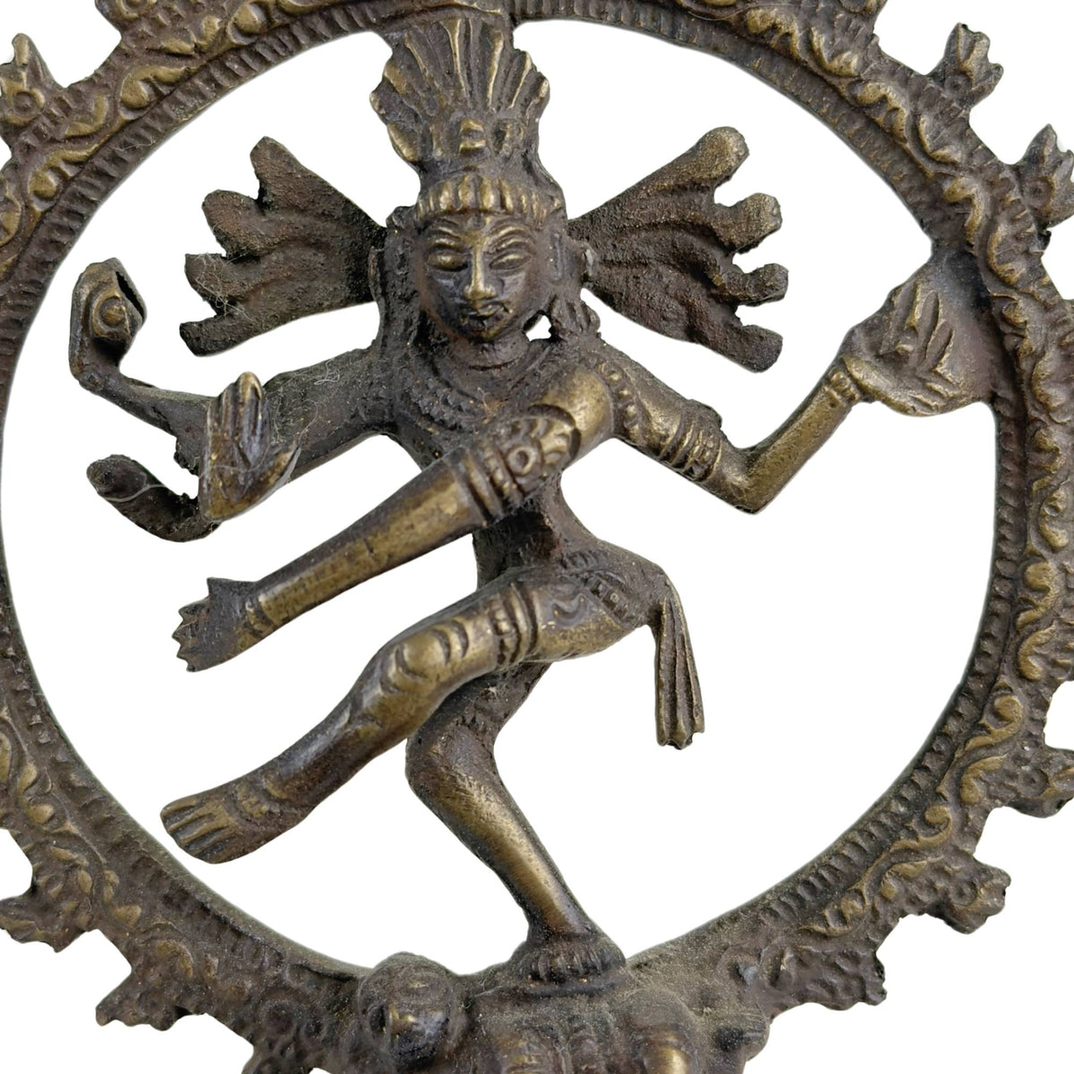 Set van drie bronzen Shiva Nataraja beelden uit India – opname 17