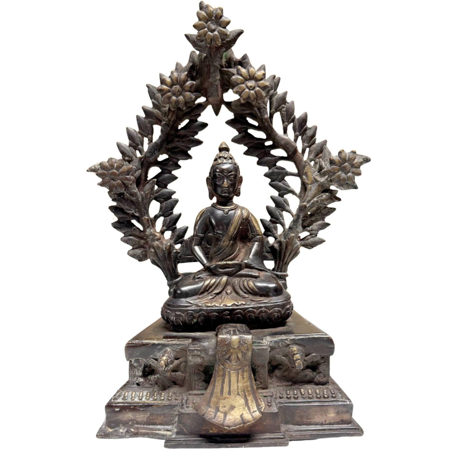 Museumwaardig Antiek Himalayabrons (Koninkrijk Mustang / Lo), 15e–17e Eeuw