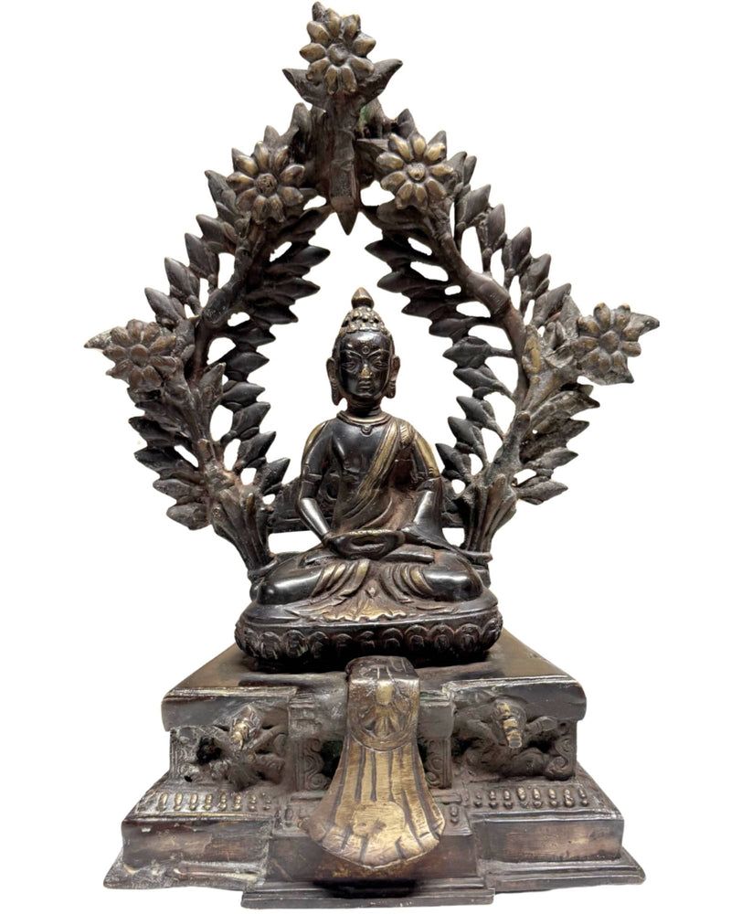 Museumwaardig Antiek Himalayabrons (Koninkrijk Mustang / Lo), 15e–17e Eeuw