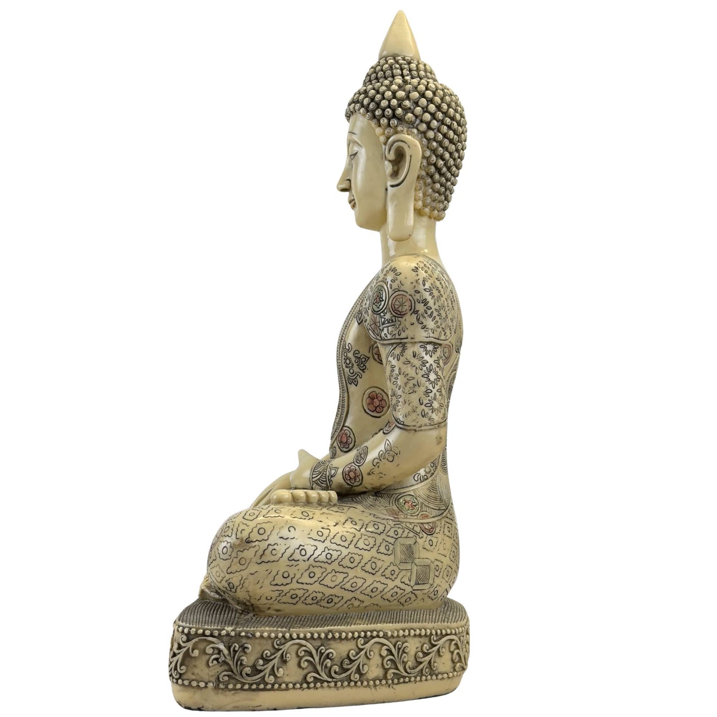 Meditatie Boeddha massief polyresin