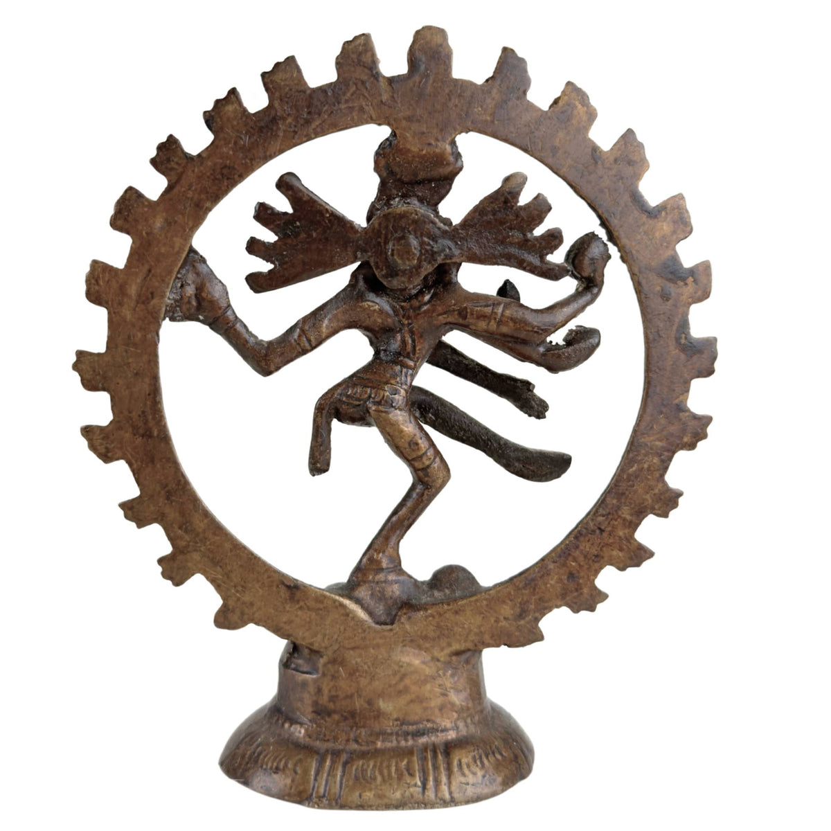 Set van drie bronzen Shiva Nataraja beelden uit India – opname 22