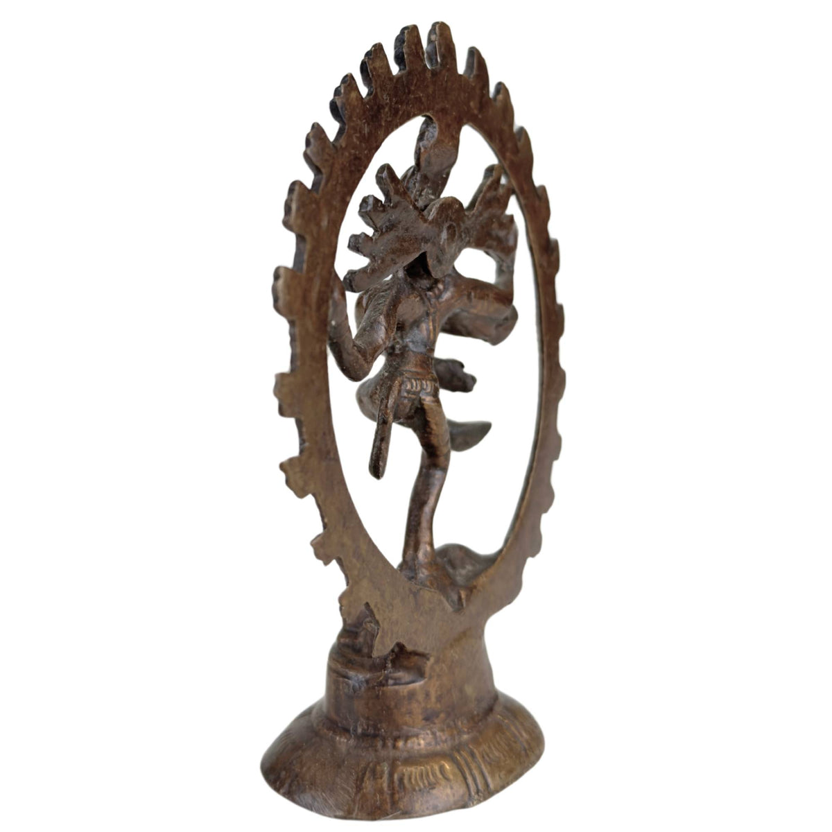 Set van drie bronzen Shiva Nataraja beelden uit India – opname 23