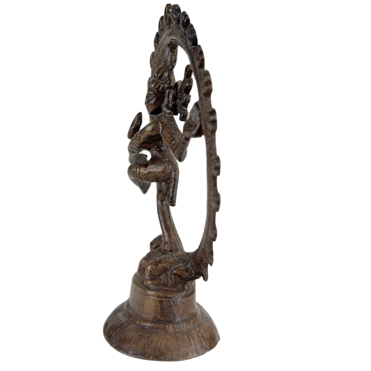 Set van drie bronzen Shiva Nataraja beelden uit India – opname 24