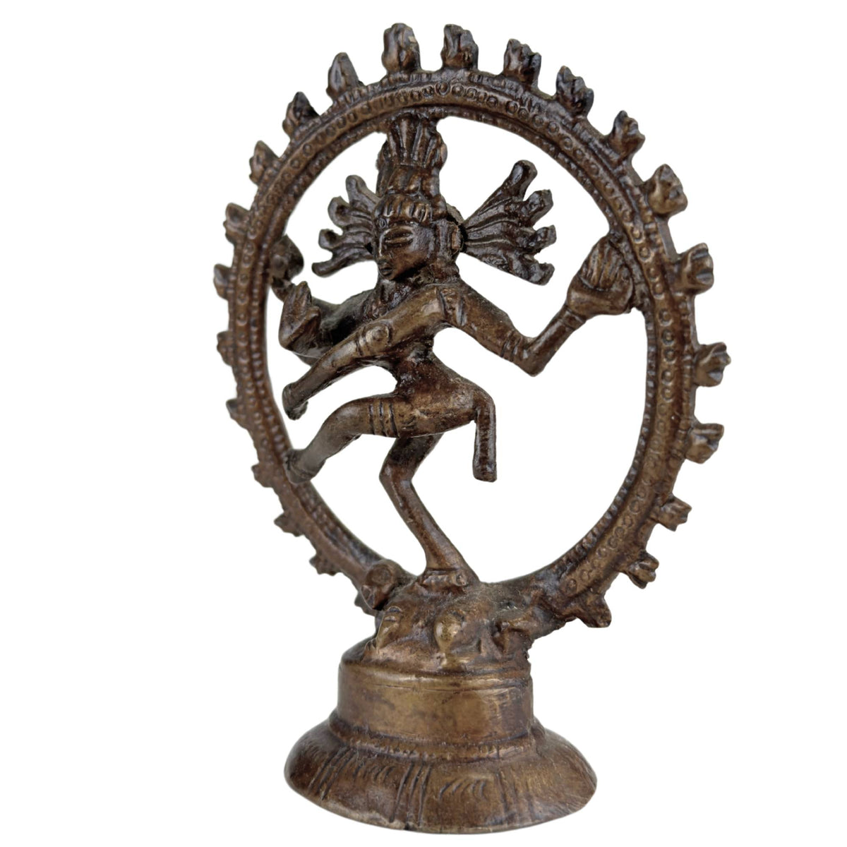 Set van drie bronzen Shiva Nataraja beelden uit India – opname 25