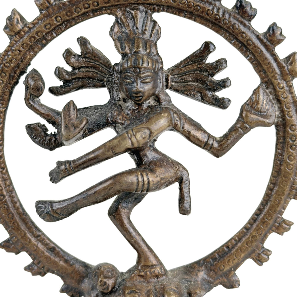 Set van drie bronzen Shiva Nataraja beelden uit India – opname 26