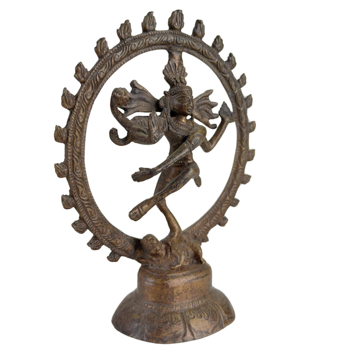 Set van drie bronzen Shiva Nataraja beelden uit India – opname 1
