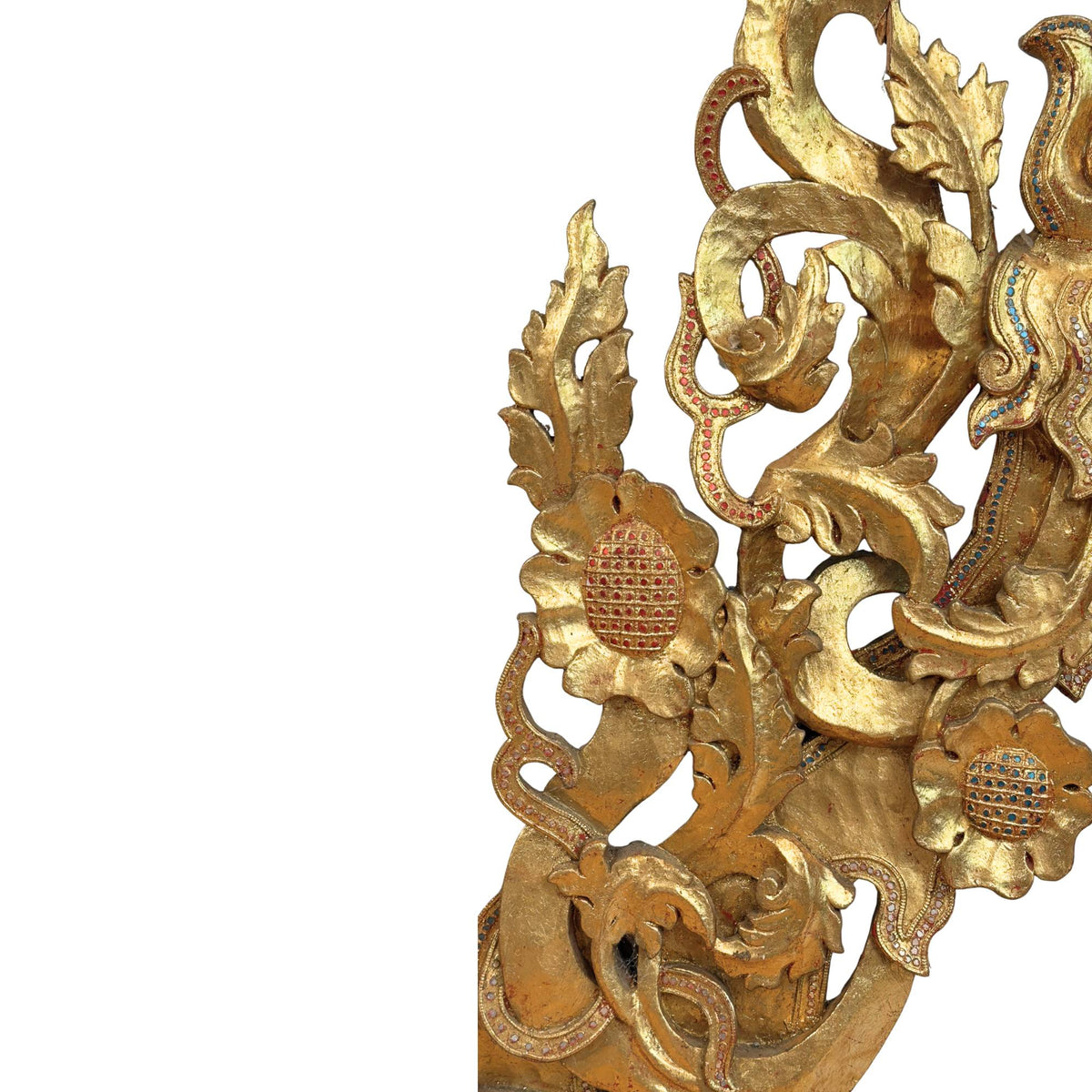 Monumentaal Birmaans tempelfronton ensemble in Mandalay-stijl – opname 10