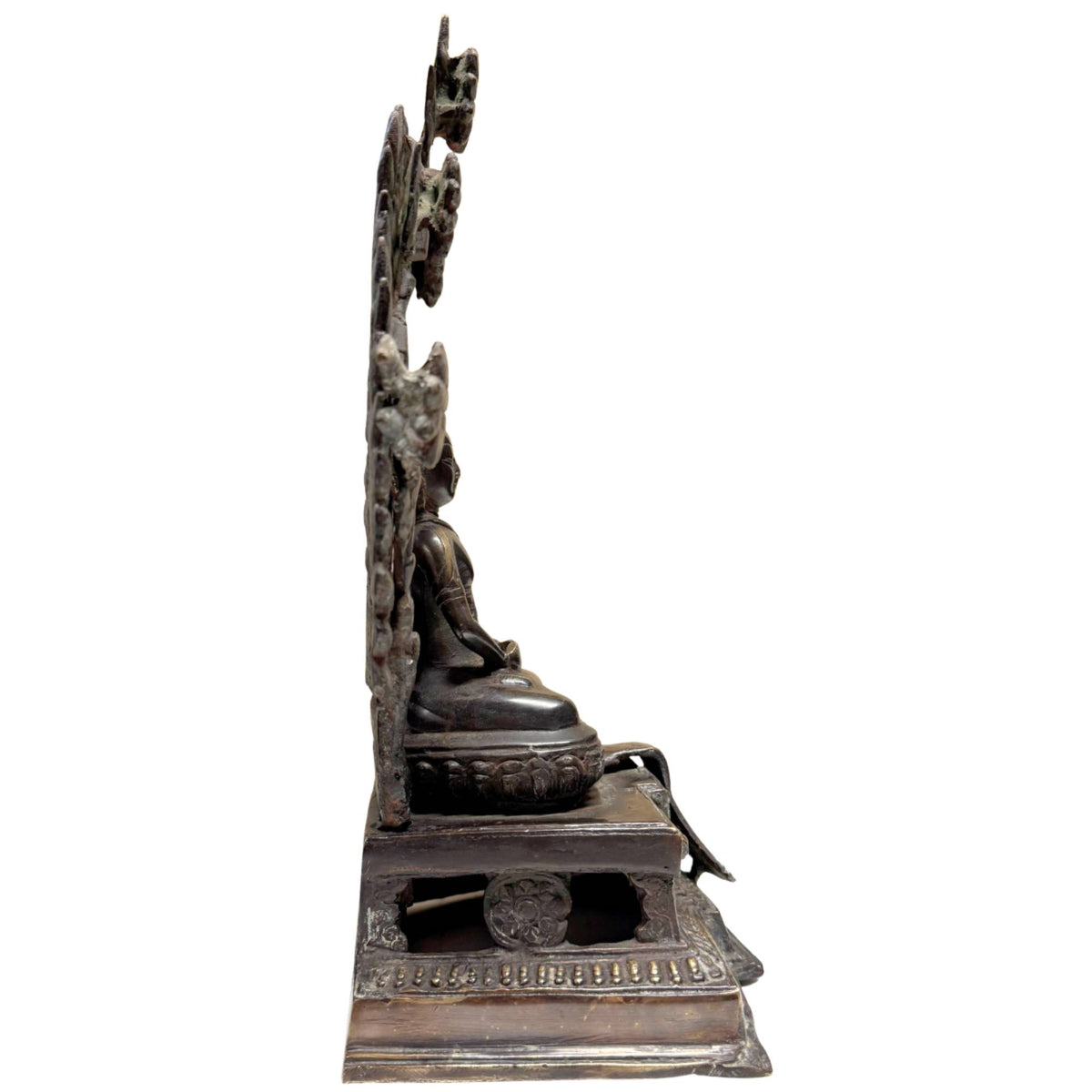 Museumwaardig Himalaya bronzen beeld uit Mustang / Lo – opname 1