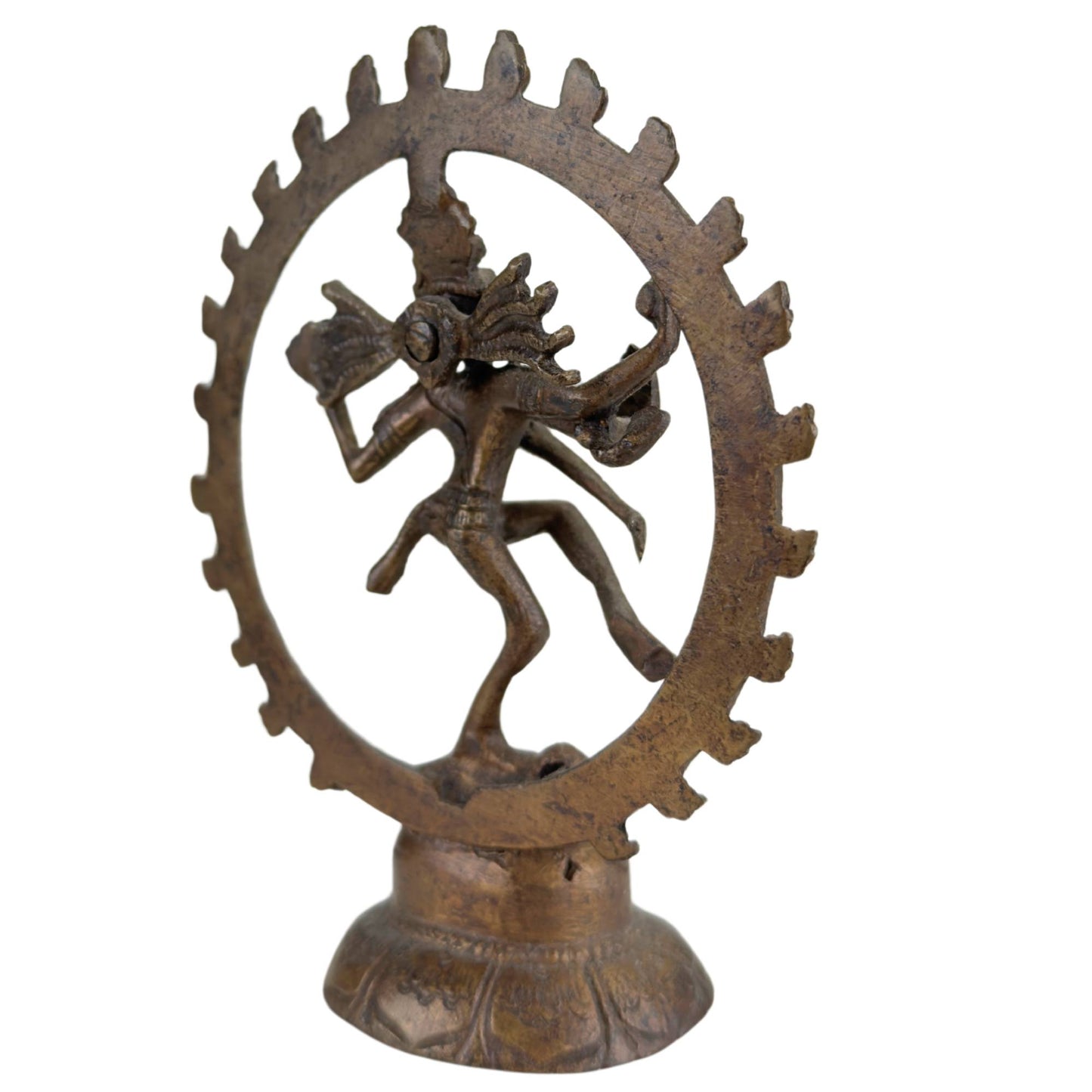 Let op 3x Shiva Nataraja Beelden – India – Kosmische Dans uitgevoerd in Brons.