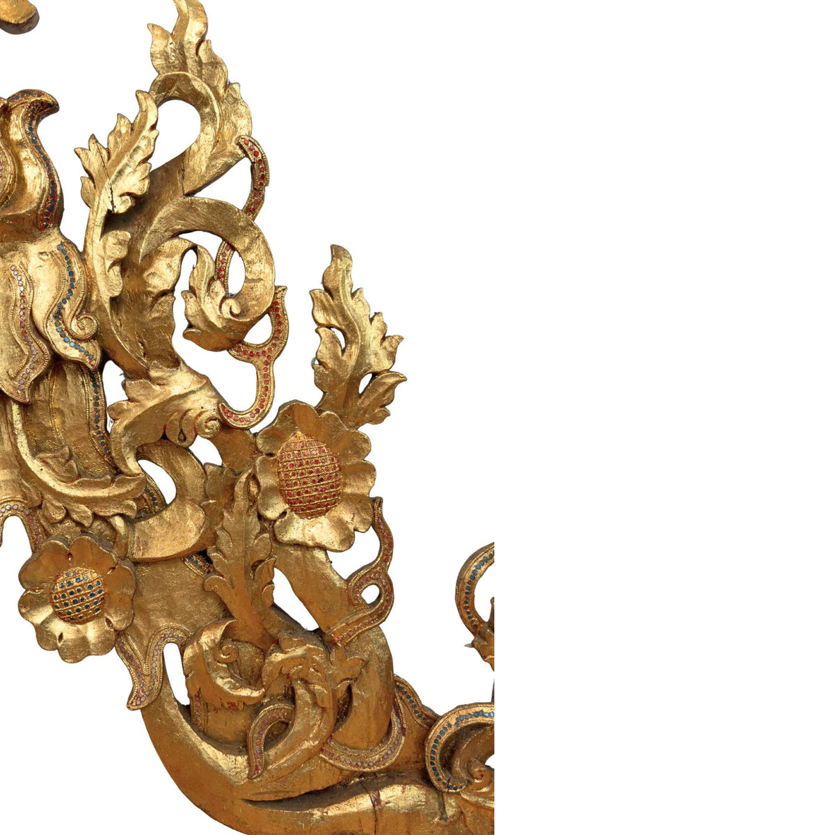 Monumentaal Birmaans tempelfronton ensemble in Mandalay-stijl – opname 13