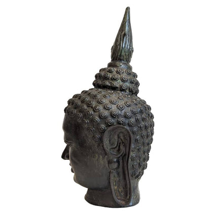 Buddha-Kopf aus Bronze