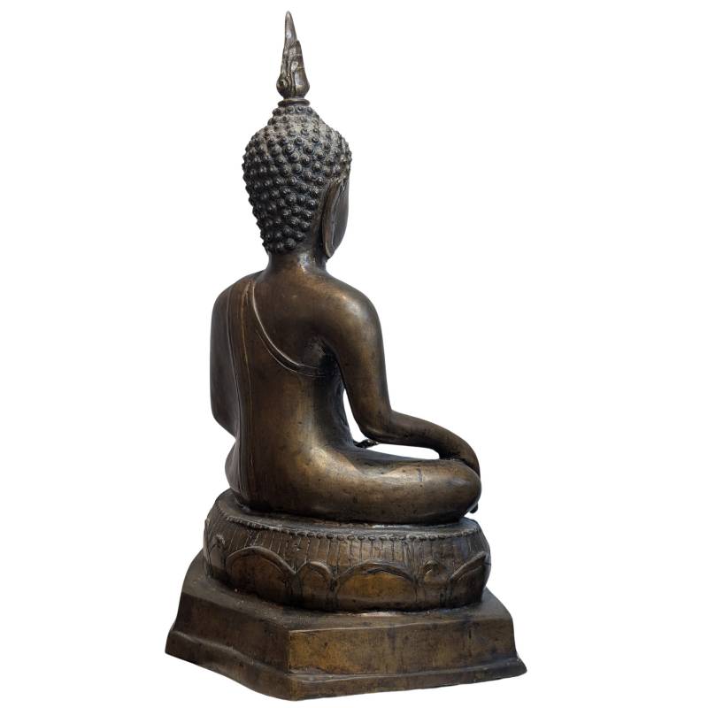 Boeddha in Bhumisparsha Mudra in brons – 19e eeuw – lot 120