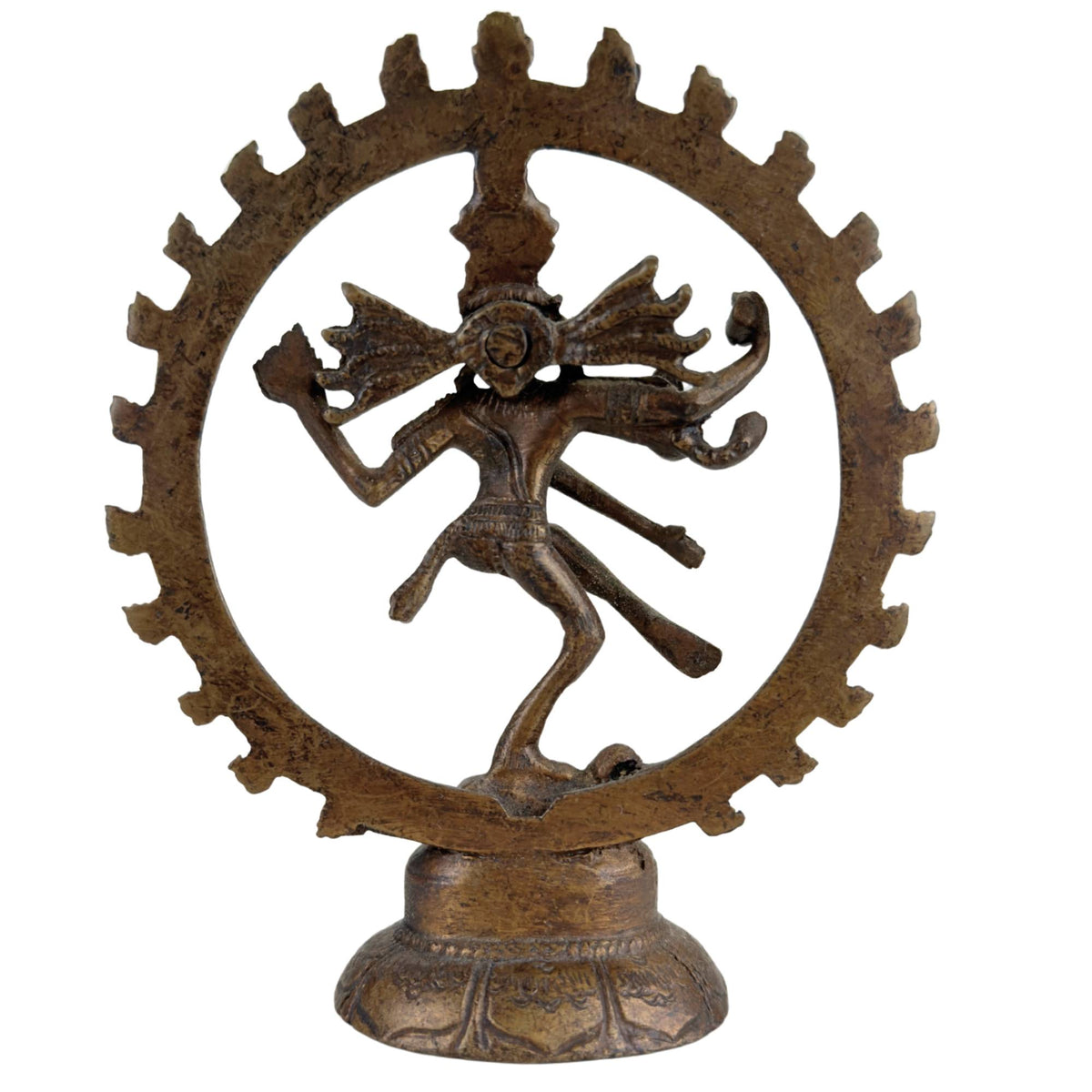 Set van drie bronzen Shiva Nataraja beelden uit India – opname 4