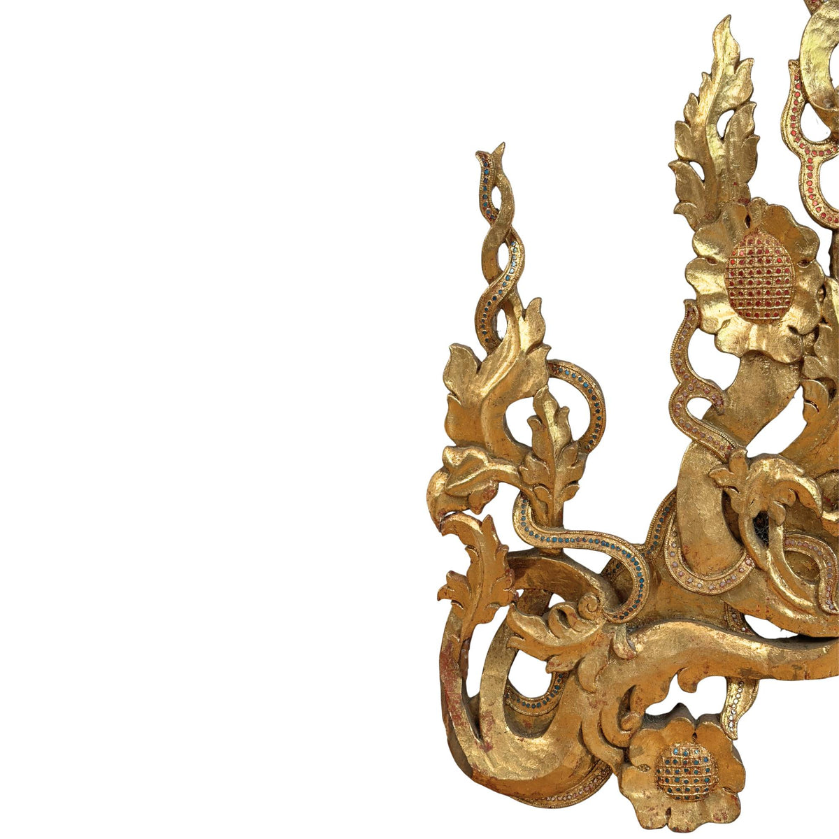Monumentaal Birmaans tempelfronton ensemble in Mandalay-stijl – opname 14
