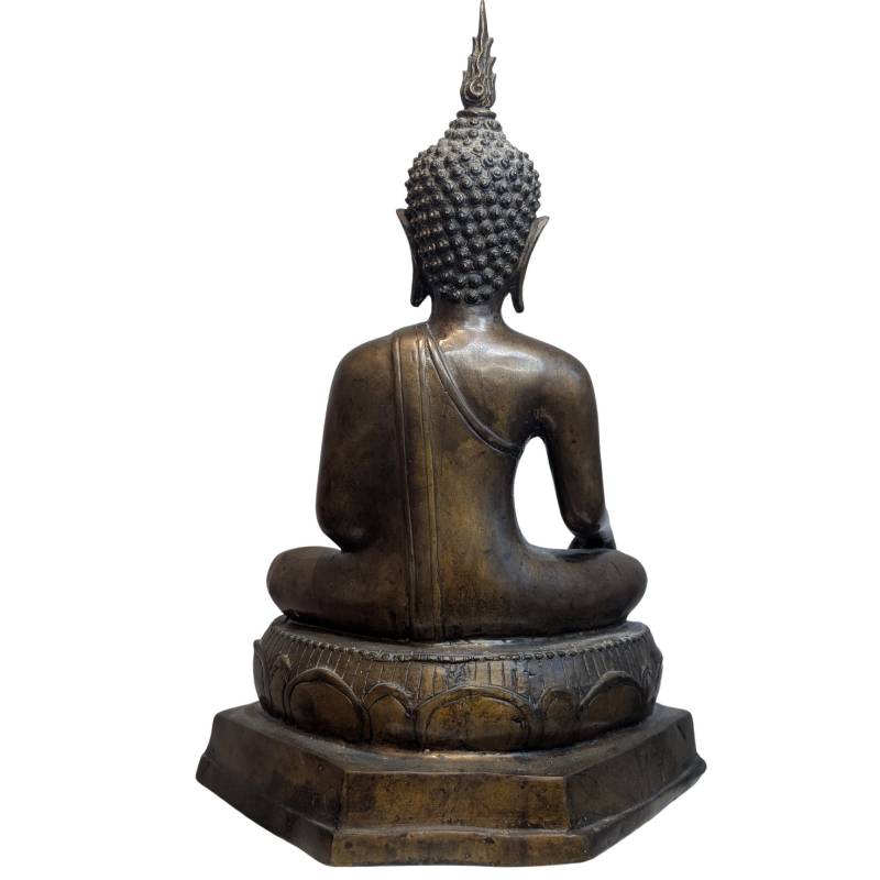 Boeddha in Bhumisparsha Mudra in brons – 19e eeuw – lot 120