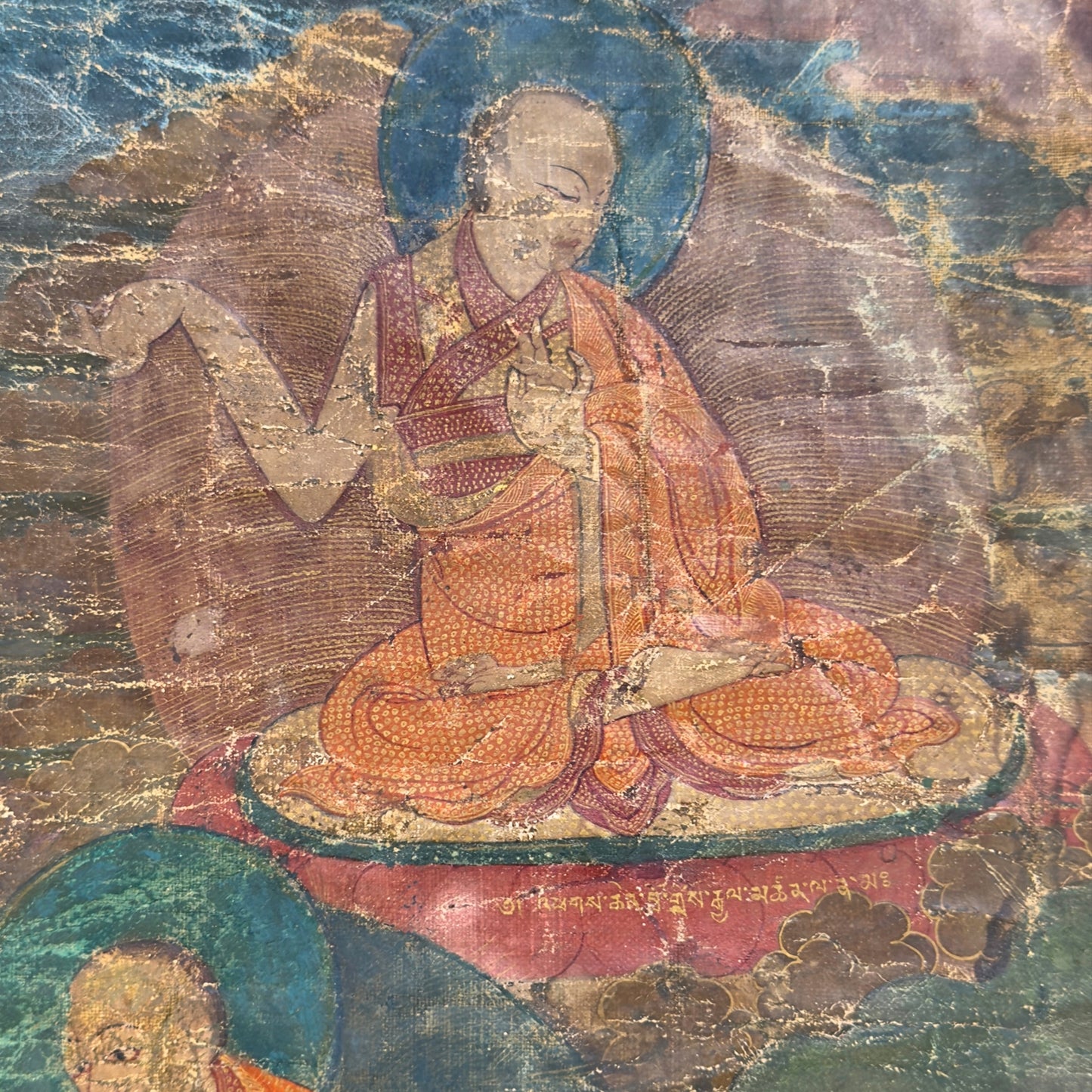 Monumentale Tibetaanse Sakya Lineage Thangka met Hevajra – Vroege Ngor-traditie, tweede helft 15e eeuw