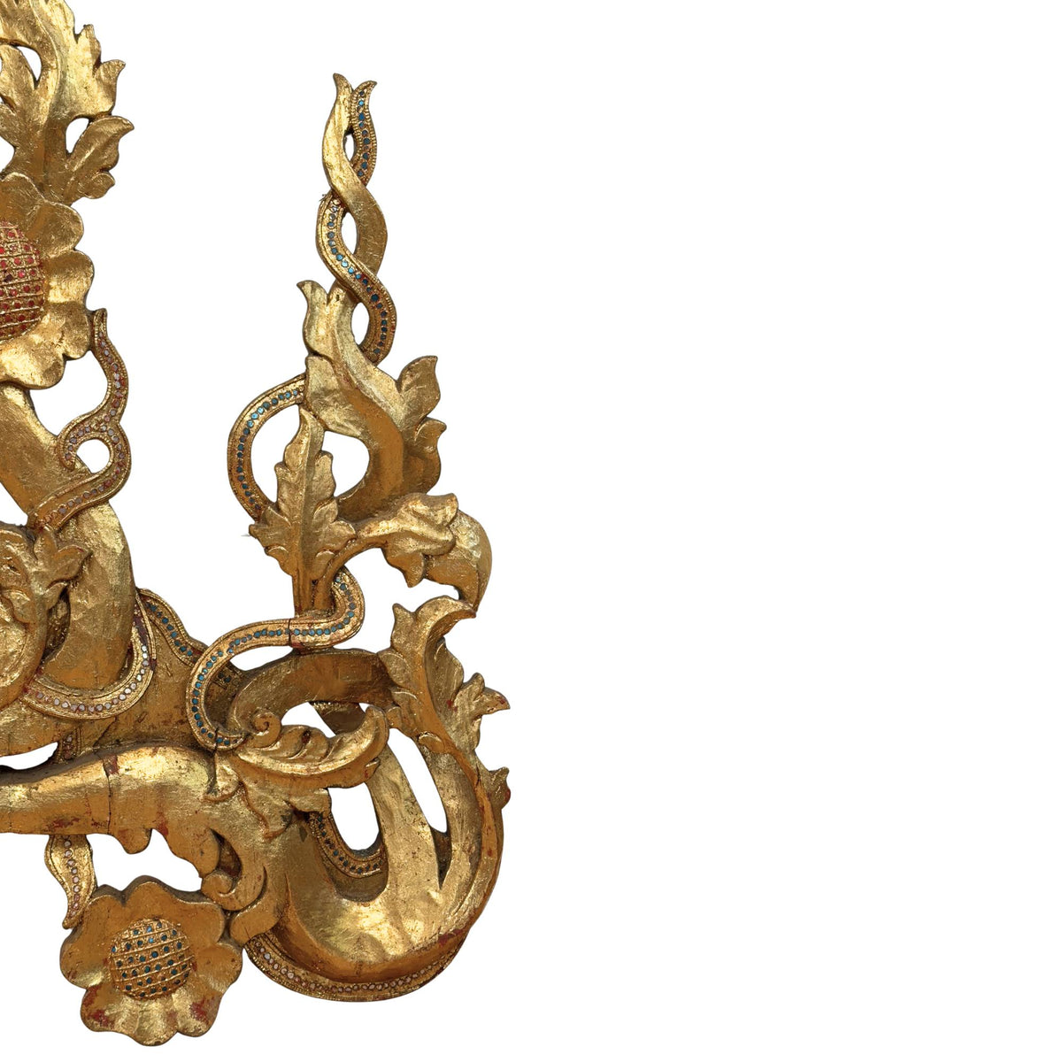 Monumentaal Birmaans tempelfronton ensemble in Mandalay-stijl – opname 15
