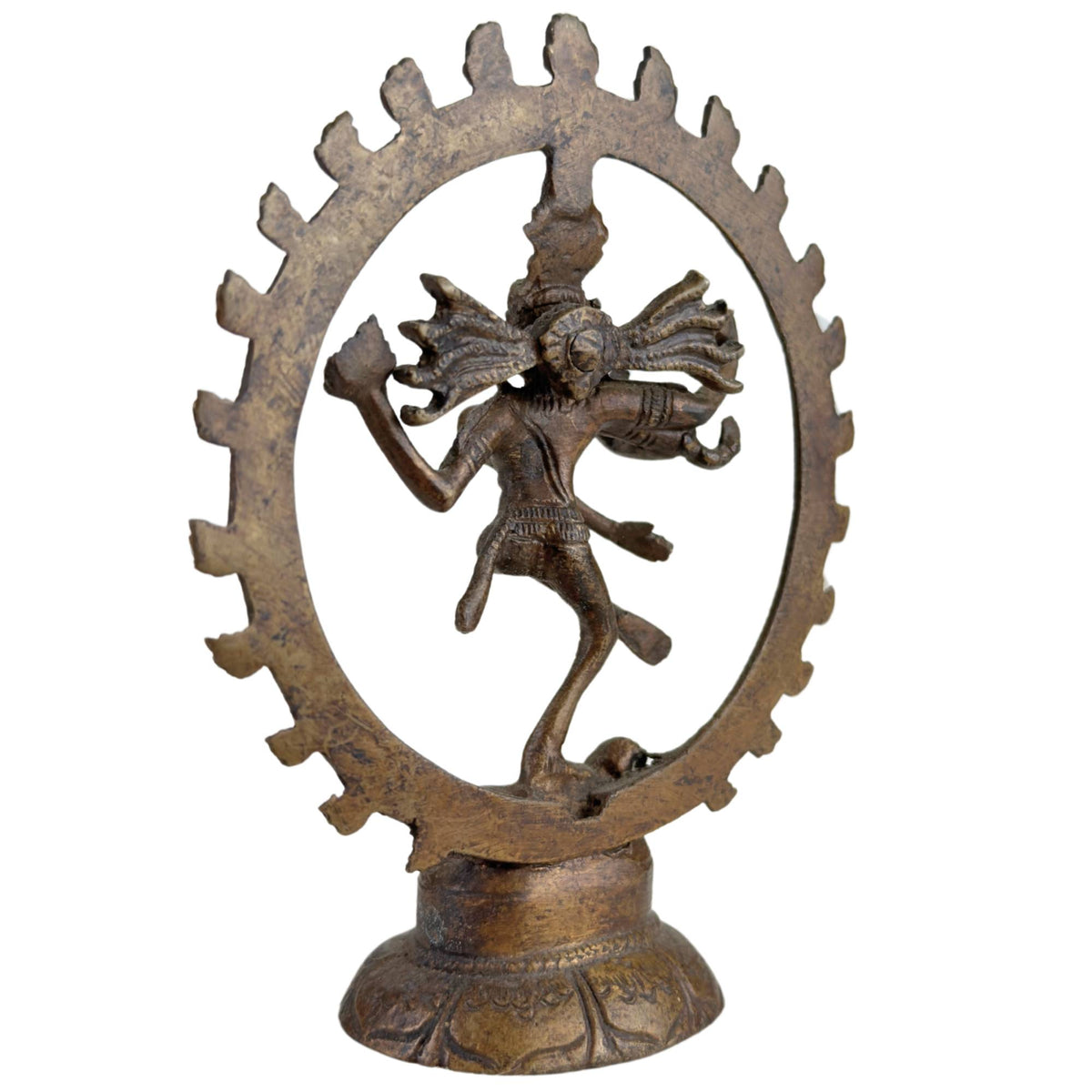 Set van drie bronzen Shiva Nataraja beelden uit India – opname 5