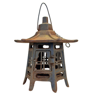 Japanse gietijzeren tōrō tempellantaarn – 25 cm