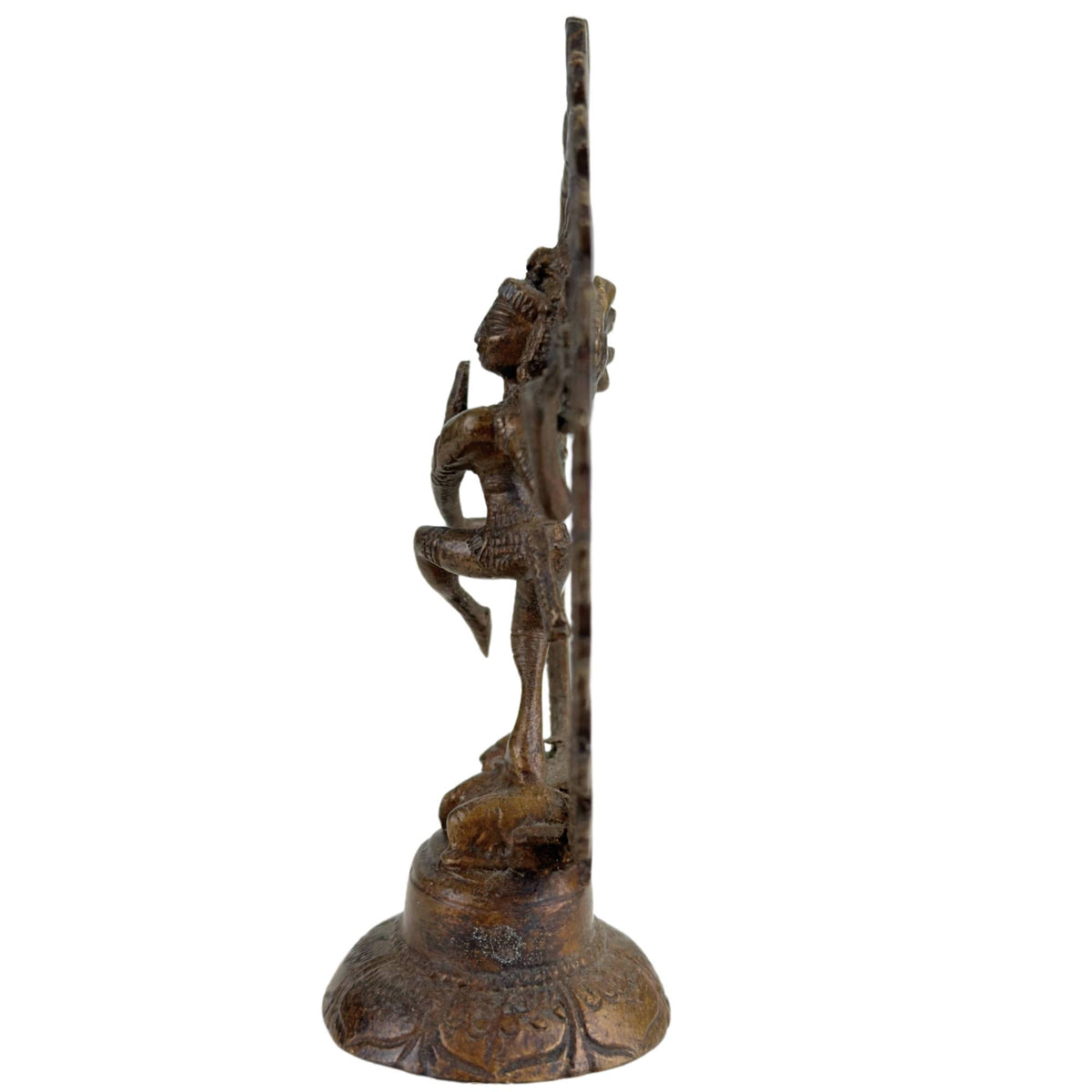 Set van drie bronzen Shiva Nataraja beelden uit India – opname 6