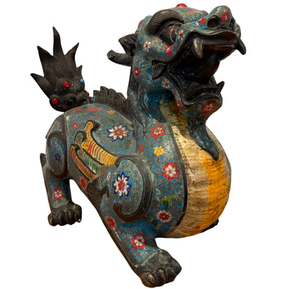 Antiek paar Pixiu beelden
