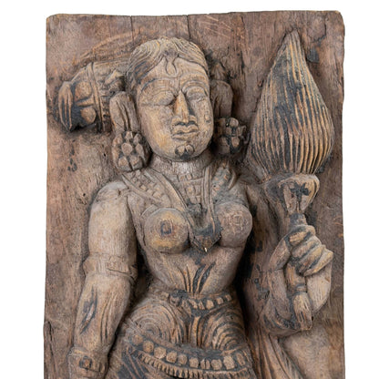 Historisch tempelpaneel Godin Lakshmi
