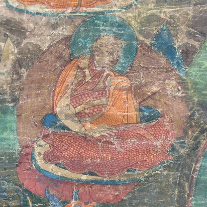 Monumentale Tibetaanse Sakya lineage thangka met Hevajra – opname 7