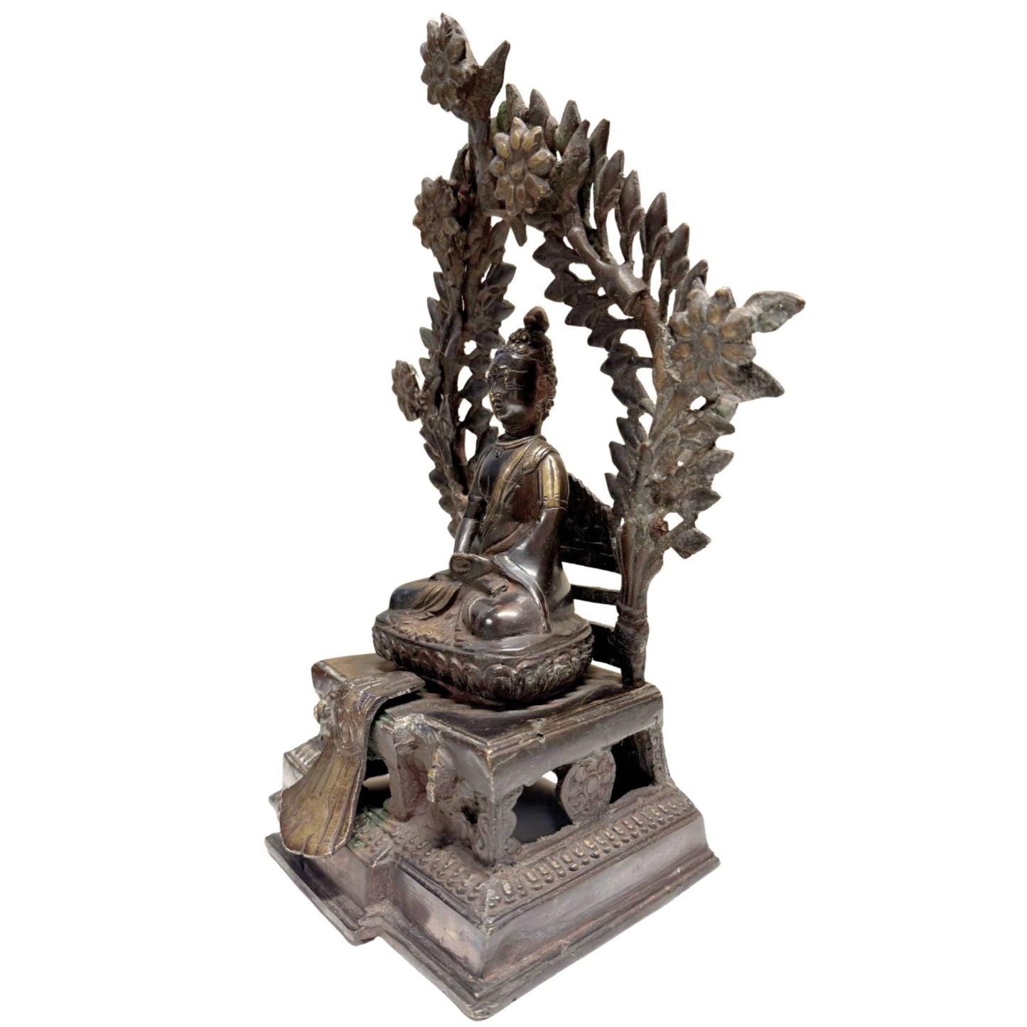Museumwaardig Antiek Himalayabrons (Koninkrijk Mustang / Lo), 15e–17e Eeuw