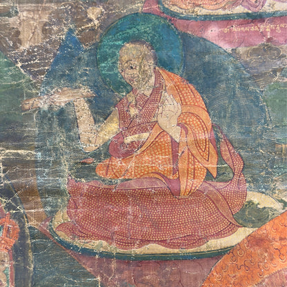 Monumentale Tibetaanse Sakya lineage thangka met Hevajra – opname 8