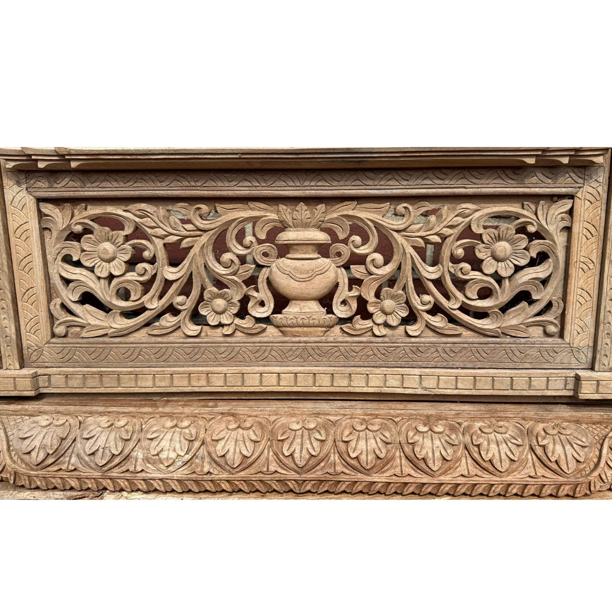 Architecturaal topstuk 1stbuddha Nepalees teakhout frame 365cm