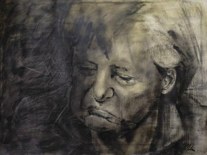 Oliver Plehn – "Angela Merkel" (2014) – Origineel Portret op Canvas (60x80 cm)