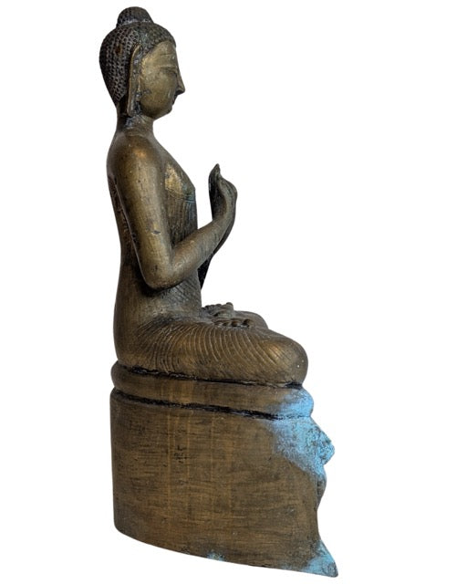 Antiek boeddhistisch bronzen beeld van Shakyamuni