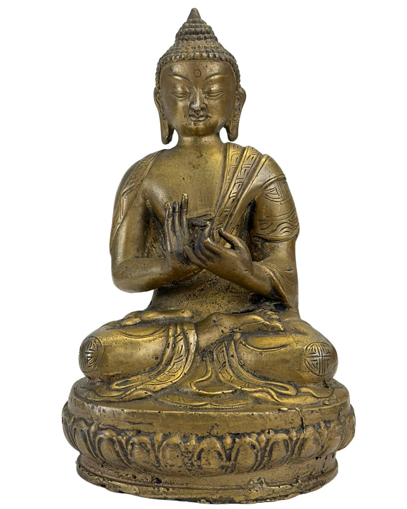 Antiek bronzen Boeddha beeld Zanabazar 18e eeuw Shramana Mudra
