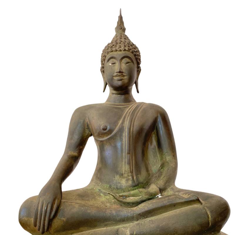 Antiek bronzen Boeddhabeeld voor ritueel gebruik