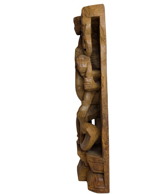 Antiek houtsnijwerk van Shiva Nataraja India